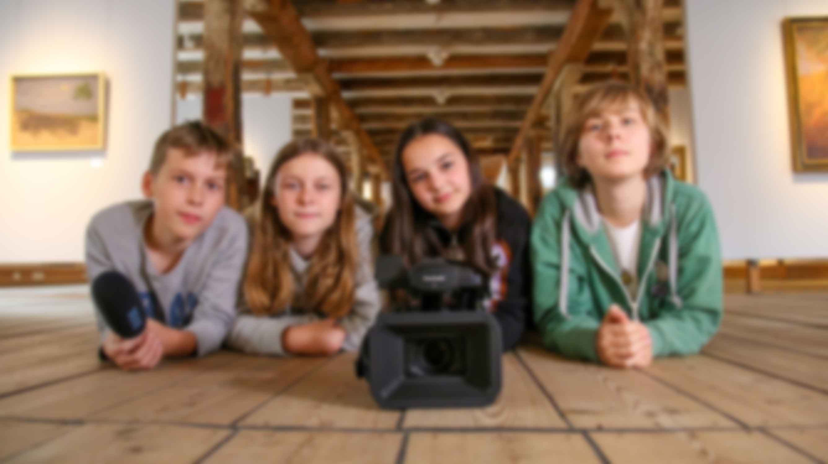 Dreharbeiten im Wald bei der Filmfahrt 2019