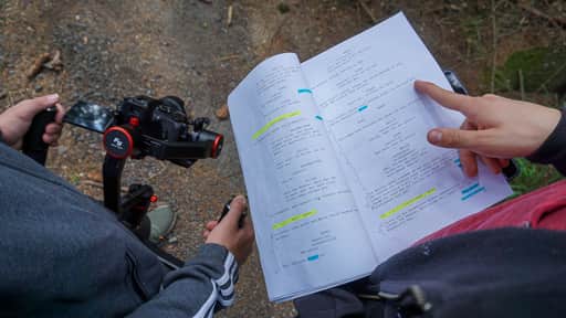 Vor dem Dreh wurden das Drehbuch geschrieben und die Einstellungn geplant
